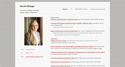 Desktop Screenshot of carolinpflueger.com